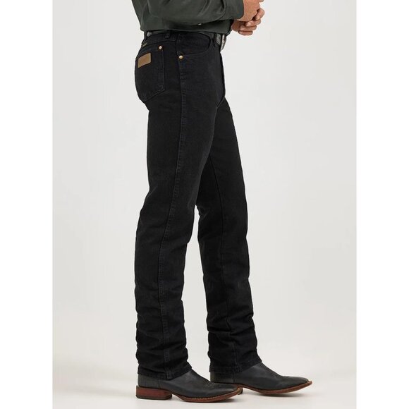 WRANGLER Men's Cowboy Cut Original Fit Jean Size 34X32 In Shadow Black - Picture 2 of 11